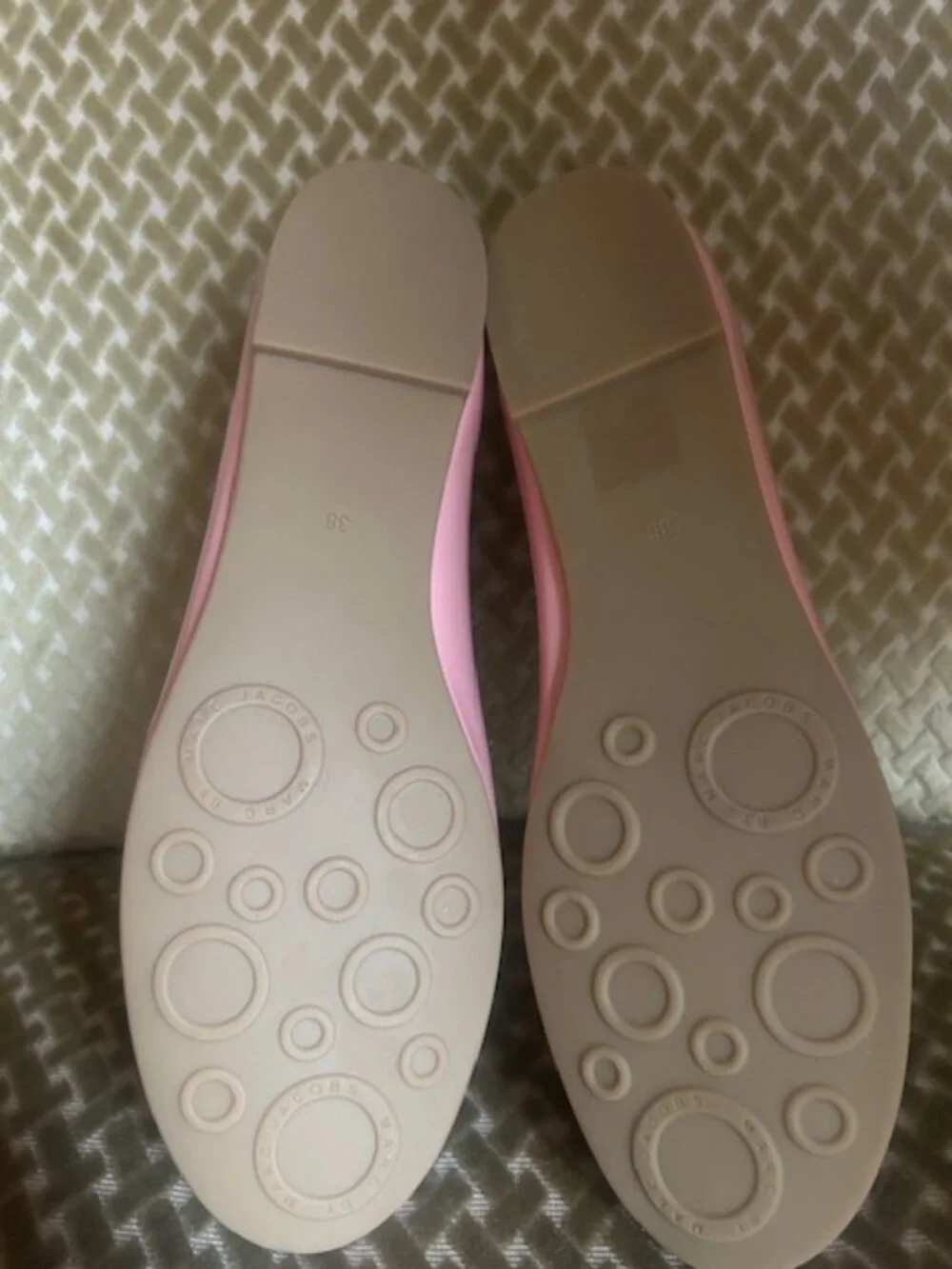 Marc by Marc Jacobs Piggy Pink Patent Leather Studded Ballet Flats NWB - Picture 8 of 16